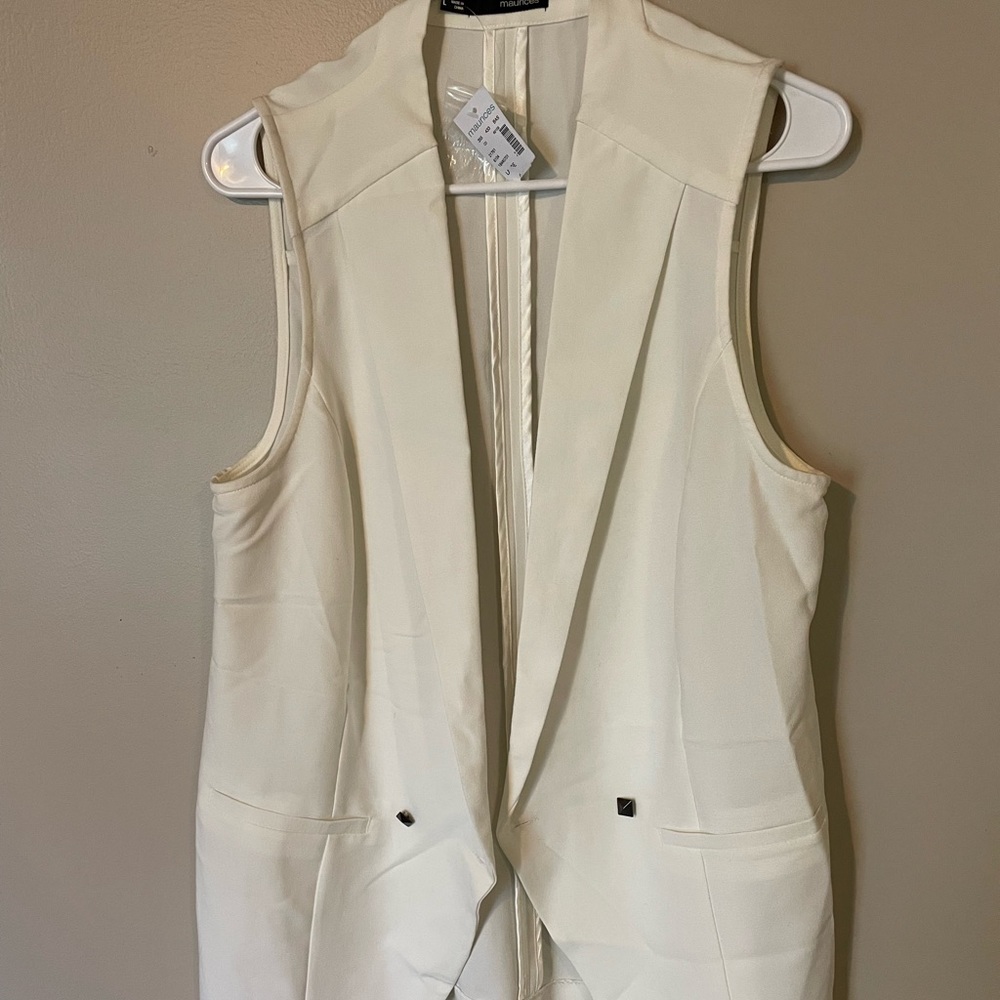 Cream vest
